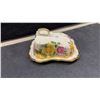 Image 7 : Biscuit Barrel, Cheese Lid Dish, C and S Spring Melory-Paragon, and Vintage Lucite Mirrored Vanity