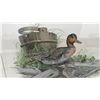 Image 4 : Two Framed Wildlife Pictures: Balke Green-Winged Teal and Quail in Snow Scene, Largest 15 × 18”