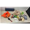 Image 1 : Cat Scratching Post, Cat Tunnel, Catnip Pillow, Cat Toys, and Pet Brushes