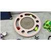 Image 2 : Cat Scratching Post, Cat Tunnel, Catnip Pillow, Cat Toys, and Pet Brushes