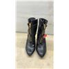Image 13 : Black Faux Fur-Trimmed Winter Boots, Sz 9, 3 Pairs of Women's Flats, Sz 8.5 and 9, Black Ankle