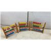 Image 2 : 5 Vintage Wood Abacus and Vintage Roller Skates with Instructions and Box