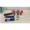 Image 1 : Energizer Easy to Find Flashlights, 2 New in Pkg and 1 Loose; 2 Blue LED Lights;