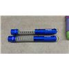 Image 4 : Energizer Easy to Find Flashlights, 2 New in Pkg and 1 Loose; 2 Blue LED Lights;