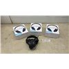 Image 1 : Three New Dynamic Headphones, Over-Ear Cushioned Pads, and 1 Used