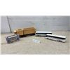 Image 1 : 2 Plastic Bus Banks, Wooden Lakehead Truck and Corgi London Silver Jubilee Bus in Box