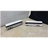 Image 4 : 2 Plastic Bus Banks, Wooden Lakehead Truck and Corgi London Silver Jubilee Bus in Box