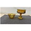 Image 7 : 5-Piece Vintage Cambridge Caprice Moonlight Blue Glass and 4-Piece Depression Glass