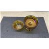Image 9 : 5-Piece Vintage Cambridge Caprice Moonlight Blue Glass and 4-Piece Depression Glass