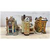 Image 4 : 3 Christmas Light Up Houses 8” H x 7” W, and Power Cords