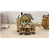 Image 6 : 3 Christmas Light Up Houses 8” H x 7” W, and Power Cords