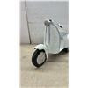 Image 5 : Tin Scooter Planter 7.5 × 12 × 18” and Black Hanging Lantern for candle