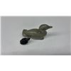 Image 8 : Two Soap Stone Figurines: Vintage Large Sea Sculpture, 5.5 L x 2 5/8 H x 2 1/8” W and Small Loon