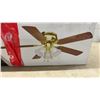 Image 7 : 42” New Hugger Ceiling Fan with 5 Reversible Blades, Light Kit, and Hardware