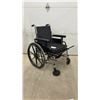 Image 1 : Invacare Wheelchair with Black Seat and Back, Black Wheels