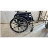 Image 2 : Invacare Wheelchair with Black Seat and Back, Black Wheels