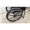 Image 3 : Invacare Wheelchair with Black Seat and Back, Black Wheels