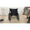 Image 4 : Invacare Wheelchair with Black Seat and Back, Black Wheels