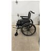 Image 5 : Invacare Wheelchair with Black Seat and Back, Black Wheels