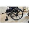 Image 6 : Invacare Wheelchair with Black Seat and Back, Black Wheels