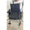 Image 7 : Invacare Wheelchair with Black Seat and Back, Black Wheels