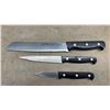 Image 6 : Cast Iron Wok and J.A. Henckels International 6-Piece Knife Set with Block and Sharpening Steel.