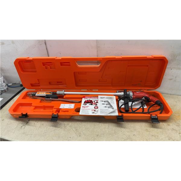 Milwaukee Heavy-Duty AutoFeed Screw System with PAM Attachment, Screws, and Manuals in Case