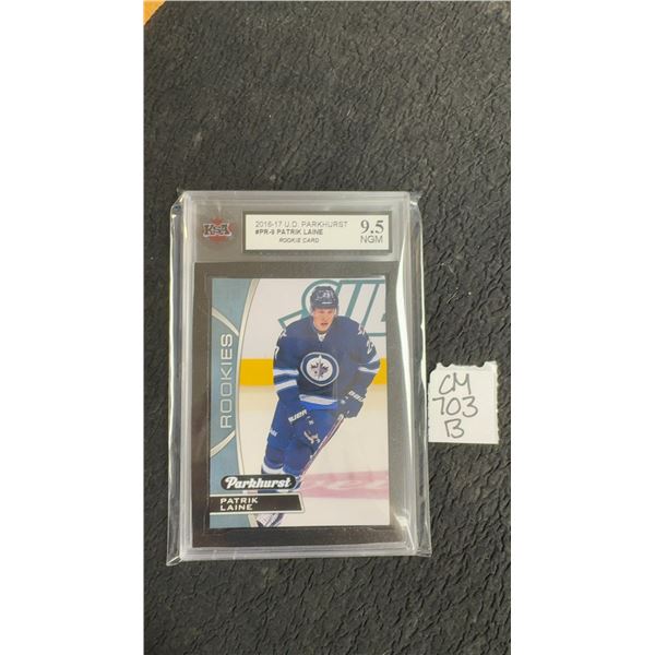 Graded Patrick Laine Winnipeg Jets Rookie Card