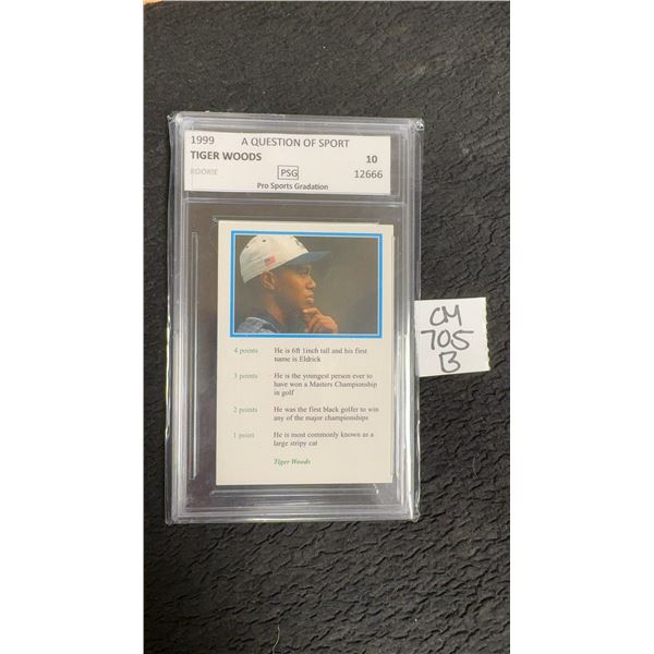 Graded Tiger Woods Golf Card