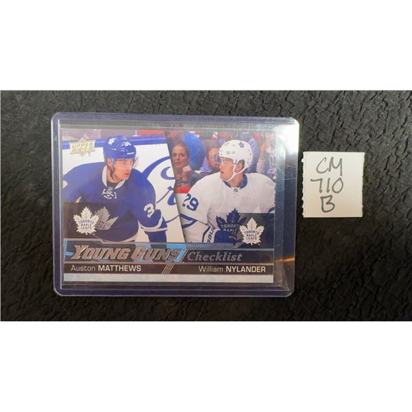 Auston Matthews/William Nylander Young Guns Card