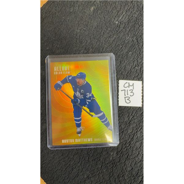 Auston Matthews Orange-Yellow Color Flow Card