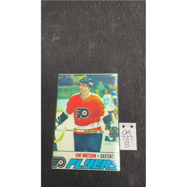 Signed Jim Watson Philadelphia Flyers 4 × 6 Photo