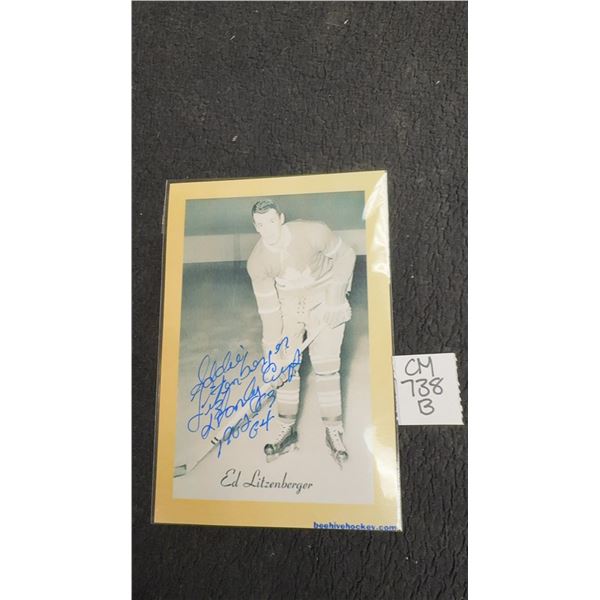 Signed Ed Litzenberger Beehive 4×6 Photo