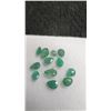 Image 4 : 2.3 Carat Natural Emerald Untreated Pear Cut, 12 Stones, Retail $650
