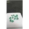 Image 6 : 2.3 Carat Natural Emerald Untreated Pear Cut, 12 Stones, Retail $650