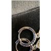 Image 8 : 925S 2.0ct Each Pear Cut Simulated Diamond Halo Dangle Earrings, In Sterling Silver with White