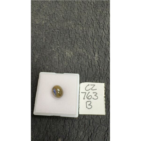 5.2ct Natural Untreated Labradorite Oval Cabochon Gemstone, 9.7mm x 11.8mm, Retail $180