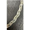 Image 3 : Platinum Plated 8.0mm Triple Twisted Serpentine Necklace, 17 1/2” - 19 1/2” Long