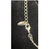 Image 6 : Platinum Plated 25.0mm Simulated Diamond (CZ) Double Heart Necklace, 17” - 19” Long