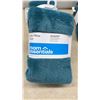 Image 2 : Room Essentials 6 Teal Fuzzy Body Pillow Covers, 20” x 50”