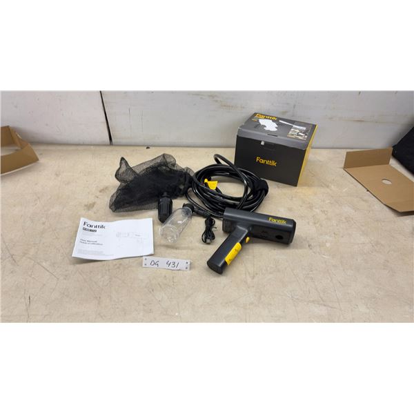 Fanttik Portable Pressure Washer, Hose, Water Filter, Soap Bottle, and Manual