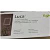 Image 2 : Luca Lightica 3-Light Vanity Bar, Chrome Finish, Clear Glass, A19 LED, 3000K, 20.5” W x 7.9” H