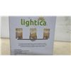 Image 3 : Lightica Luca 3-Light Vanity Bar, Chrome Finish, Clear Glass, 20.5” W x 7.9” H x 5.3” D