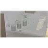 Image 4 : Lightica Luca 3-Light Vanity Bar, Chrome Finish, Clear Glass, 20.5” W x 7.9” H x 5.3” D