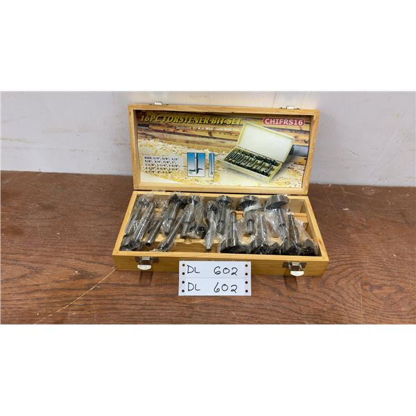 New 16-Piece Forstener Bit Set CHIFRS16, Distributed by A.J. Wholesale Dist. Inc.