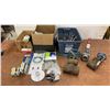 Image 1 : Assorted Valves, Electrical Outlets, Switches, Peg Board Hangers