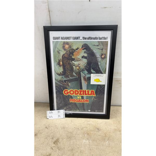 Godzilla vs. Megalon Framed Movie Poster