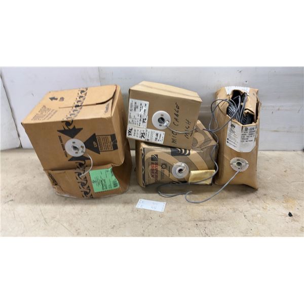 5 Boxes of Communications Cable