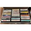 Image 7 : 5 Cassette Tape Storage Cases with Assorted Cassette Tapes