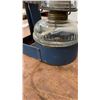 Image 3 : Four Wall-Mount Kerosene Lamps with Corrugated Tin Reflectors and Glass Chimneys